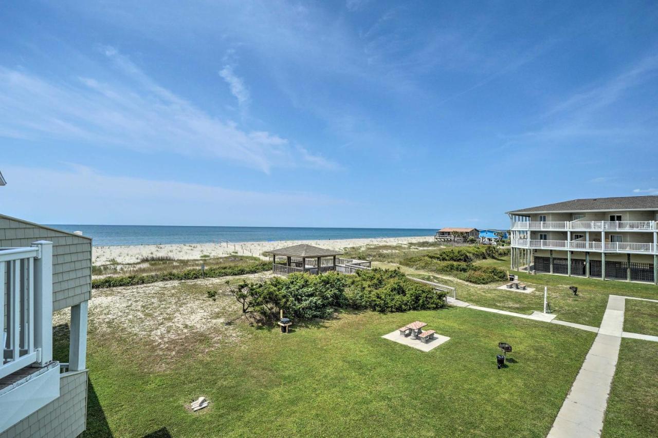 Oak Island Beachfront Condo With Community Pool Bagian luar foto
